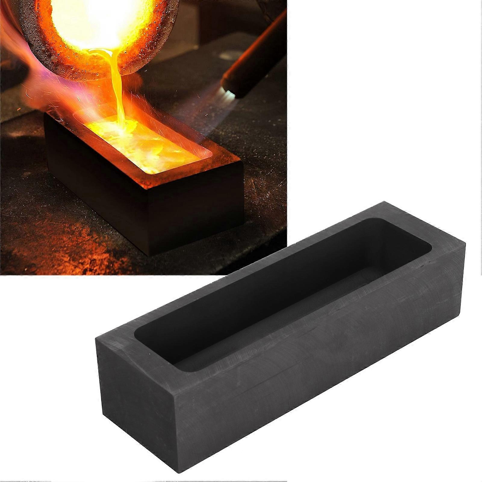 75ml Graphite Ingot Mold Rectangular Graphite Mold for Metals Melting Casting Refining 