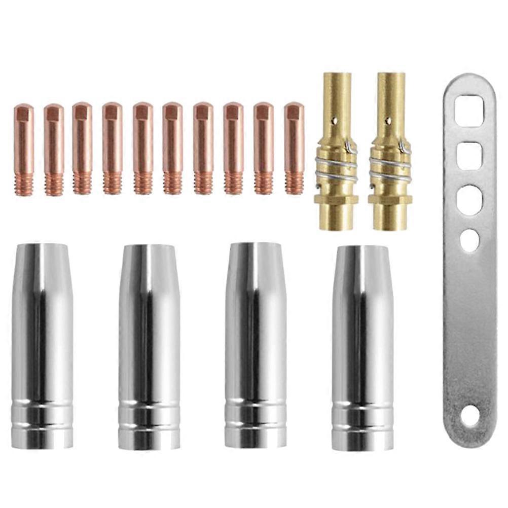 1 Set Electric Welding Accessories Kit 15Ak Welding Nozzle Connecting Rod Gas Shielded Welding Torch Handle for Store Studio