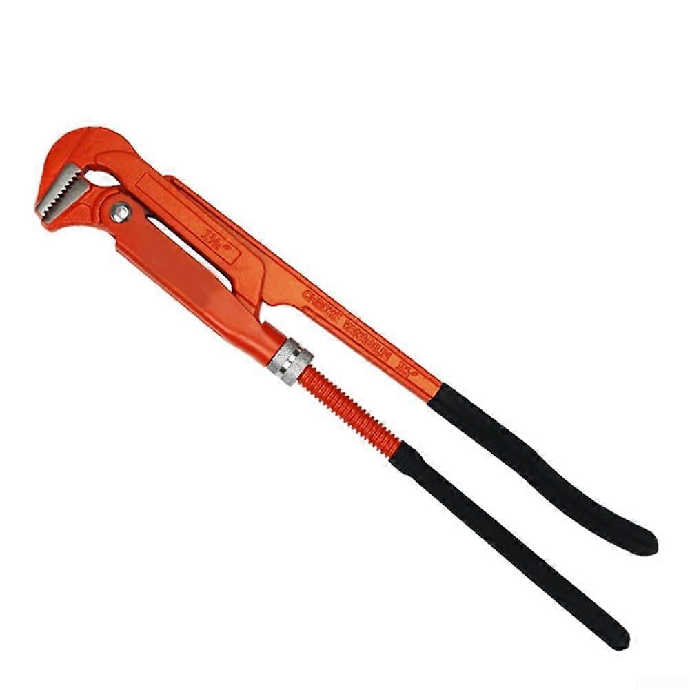 Adjustable pipe wrench for tight spaces, robust hand tool with improved performance (3.8 cm) 1.5 inch