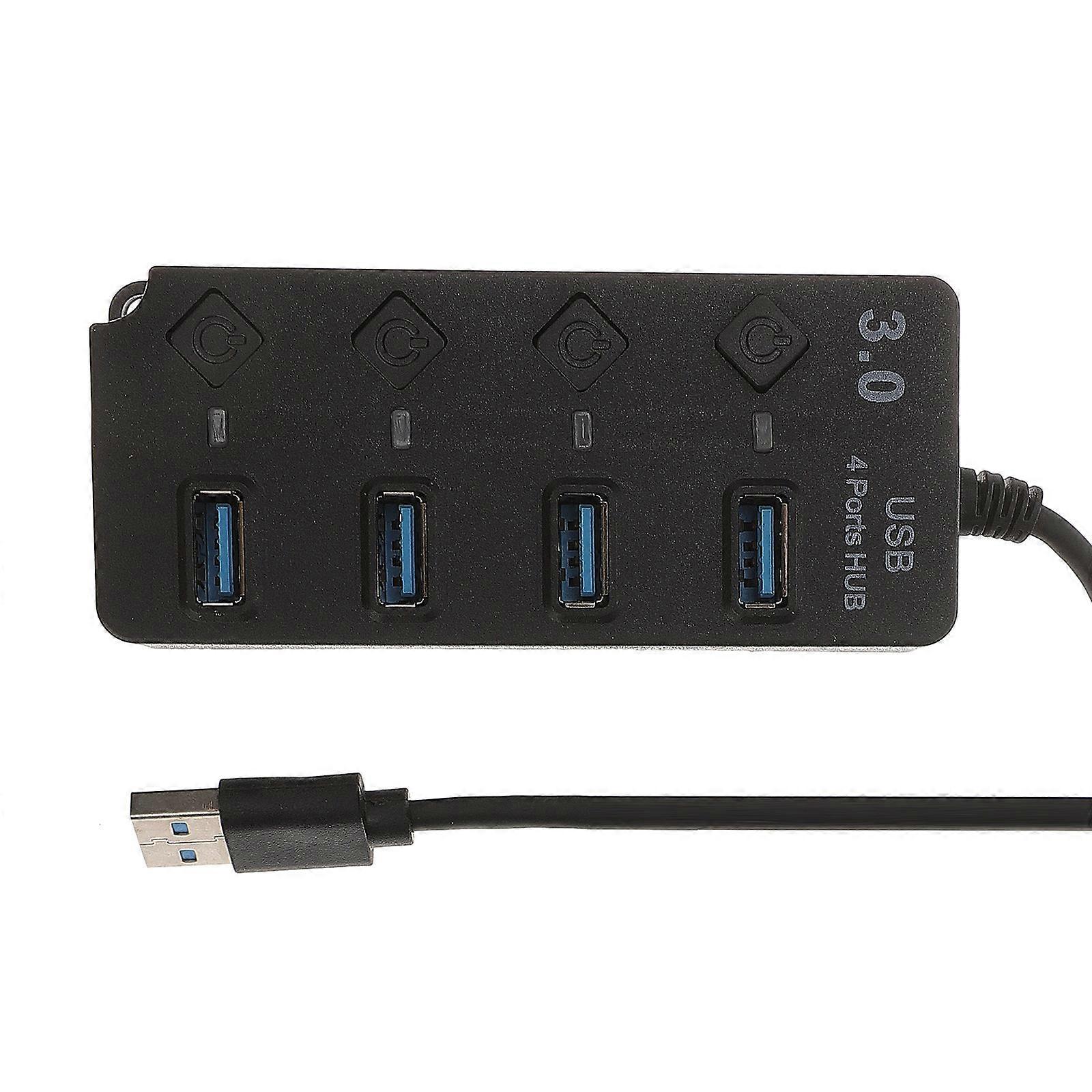 Pc Usb Hub Usb Hub For Laptop Travel 4Port Expansion 1Pack