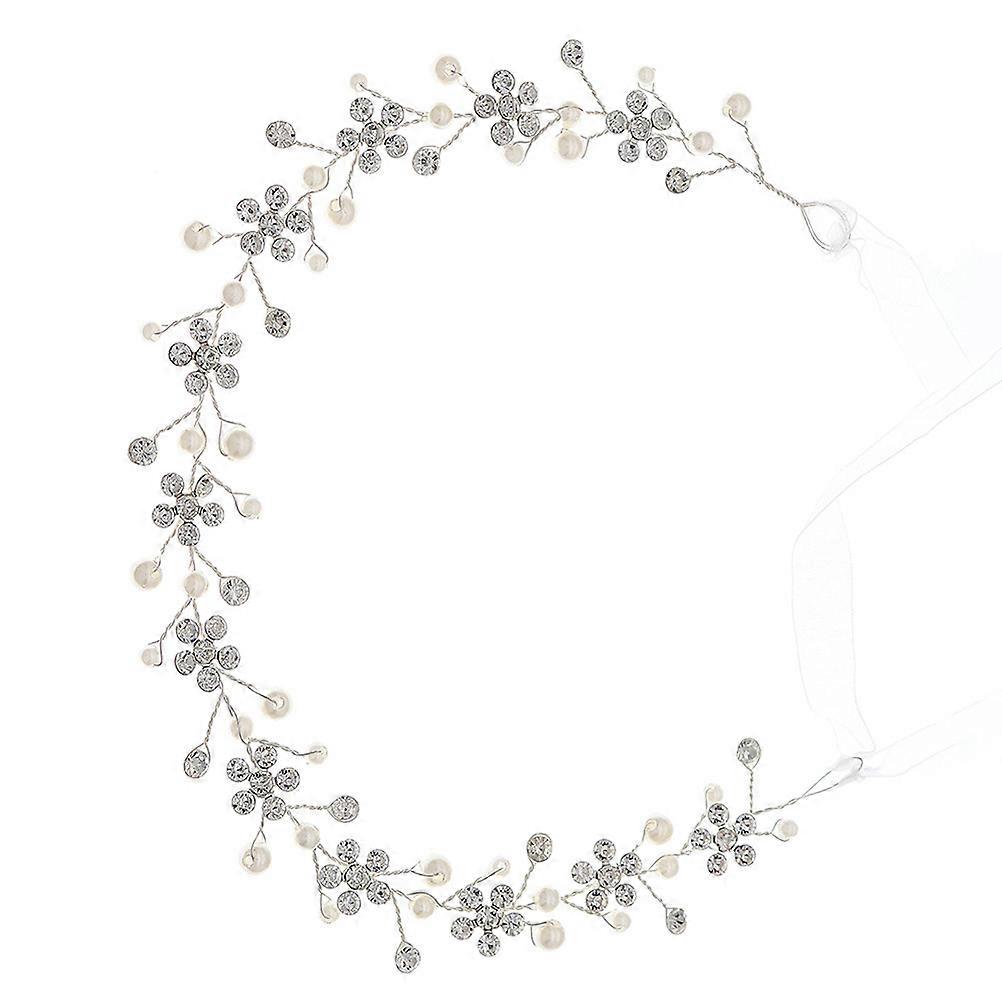 Grasiøs strasspannebånd til 1 stk. sjarmerende hårtilbehør