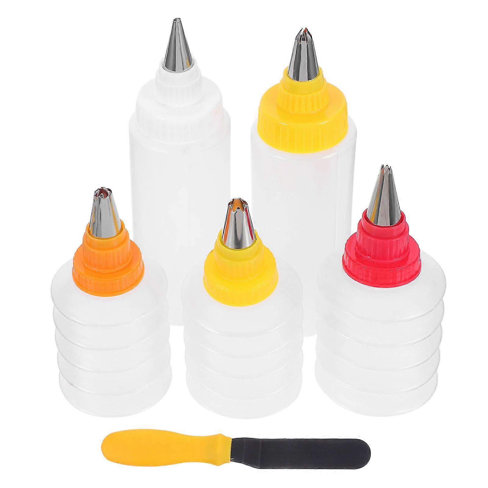 Frosting Squeeze Bottles For Baked Goods Stable Materials 6Pcs