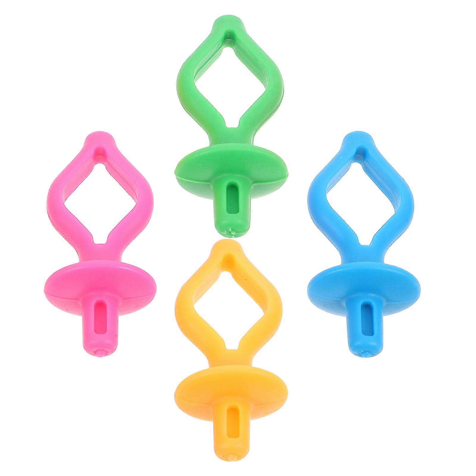 Spool Fixing Clip Bobbin Holder Clips Soft Durable Material Pink 4Pcs