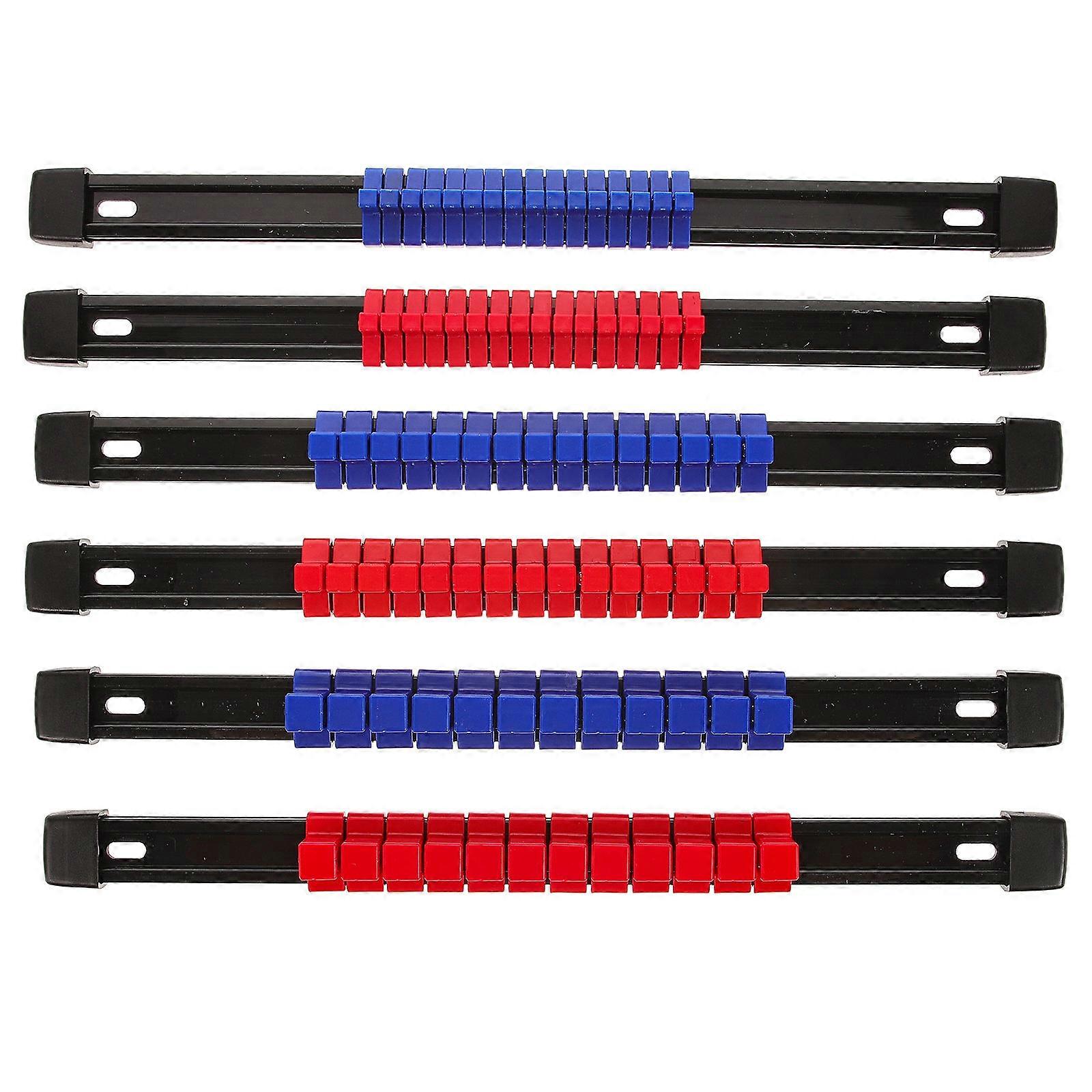 Multipurpose Design Socket Rail Magnetic Wrench Organizer Workshop Mechanics 6Pcs