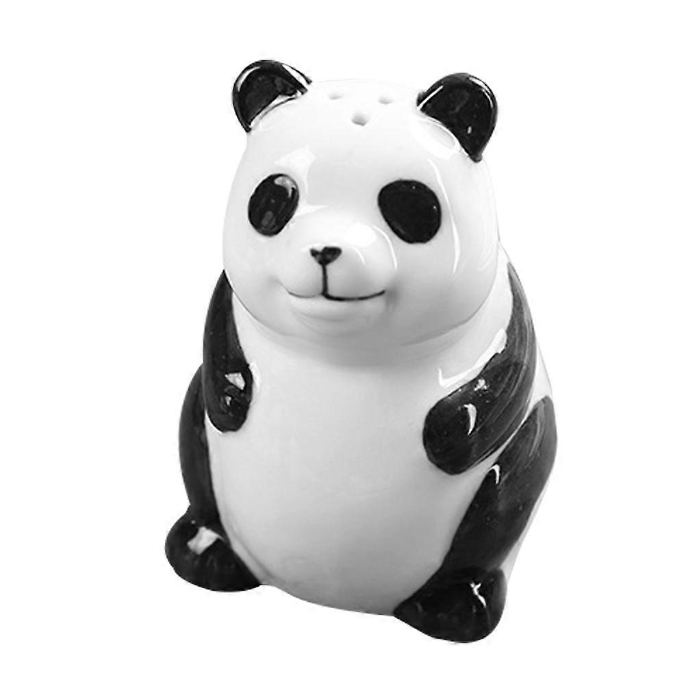 Cute Ceramic Panda Pepper Shaker, Compact Seasoning Jar for Kitchen, Easy to Container with Unique Cartoon Design