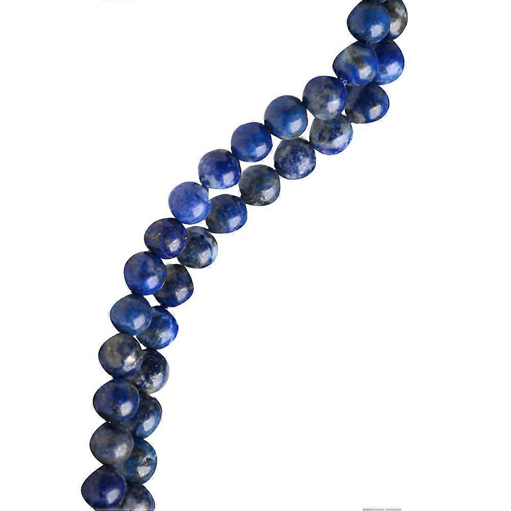 1 Set Natural Lapis Lazuli Loose Beads DIY Decorative Jewelry Accessories for Bracelet and Necklace (Approximately 92 Beads)