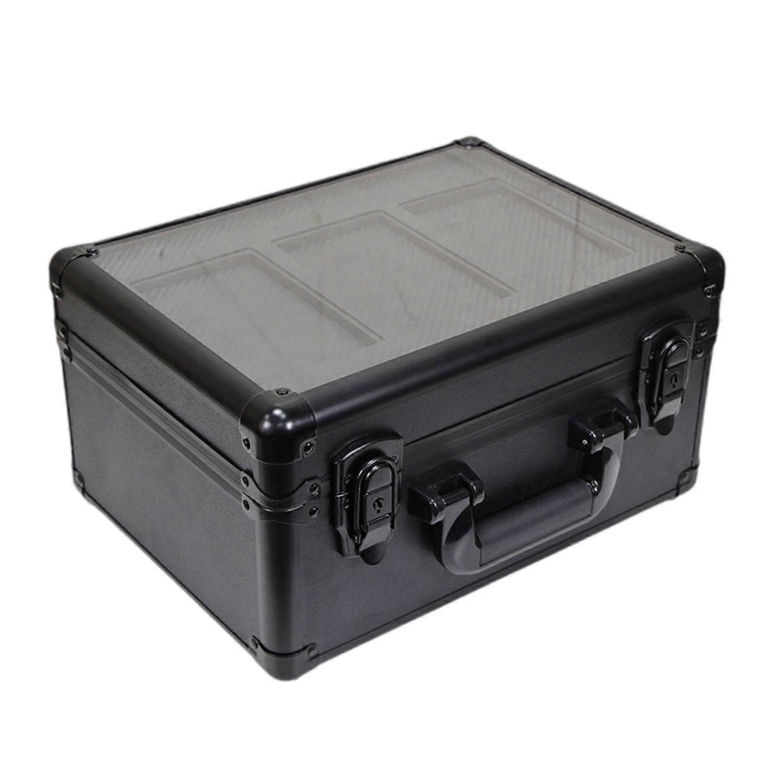 Graduated Card Storage Box, Card Tray Carry Case, Sturdy Easy to Carry with Locks, Sports Card Holder for Playing Cards