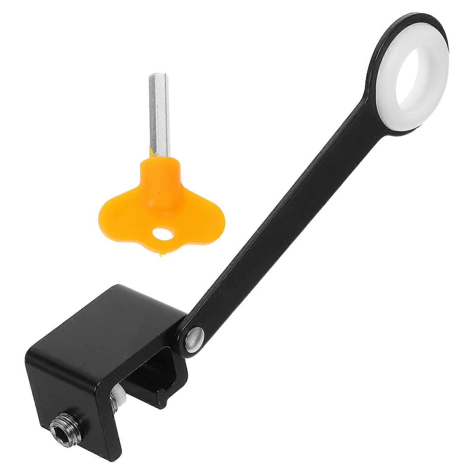 Aluminum Alloy Window Lock with Key   Safety Window Limiter Handle for Sliding Doors, Easy Installation, Prevents Falls and Theft