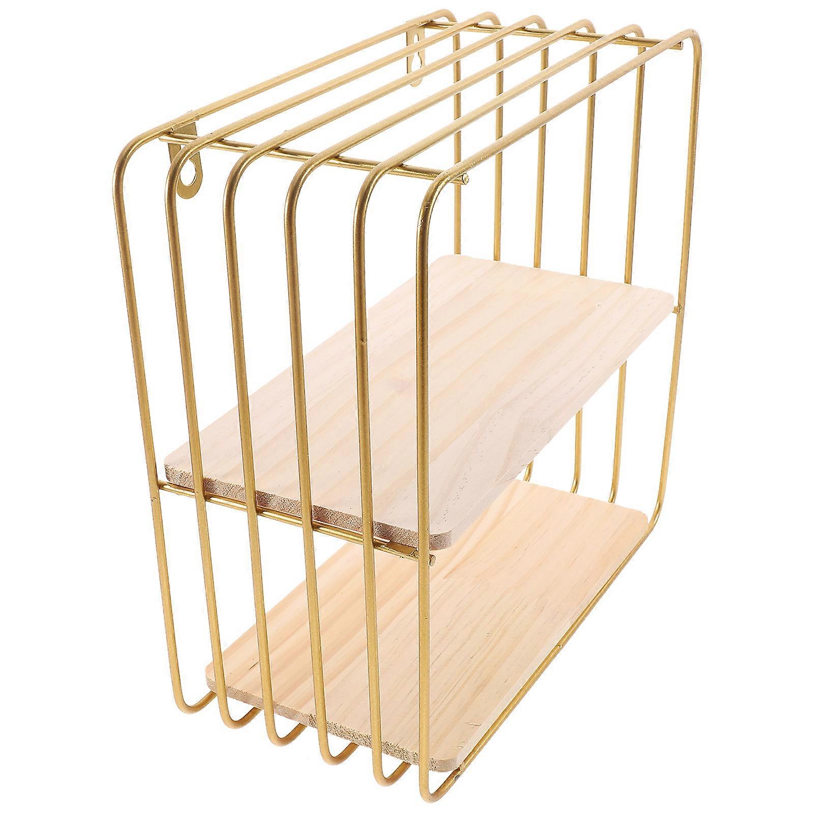 Multifunctional Floating Wall Shelf – , Corrosion Resistant Storage Rack for Bathroom, Kitchen, or Living Room – Compact, Space Saving Decorative