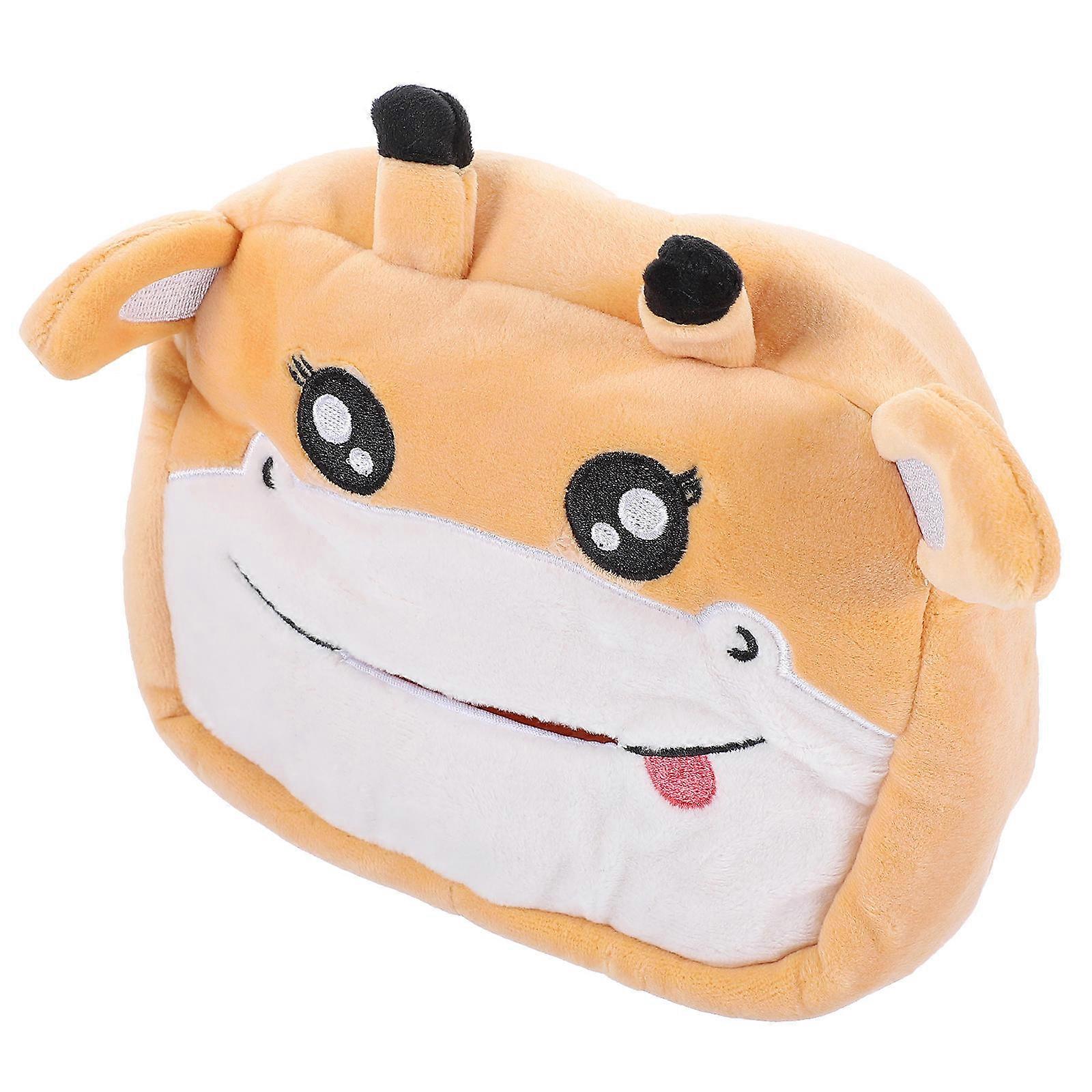 Cute Car Tissue Box Plush Material Tissue Case For Daily Use In Bedroom 1Pcs