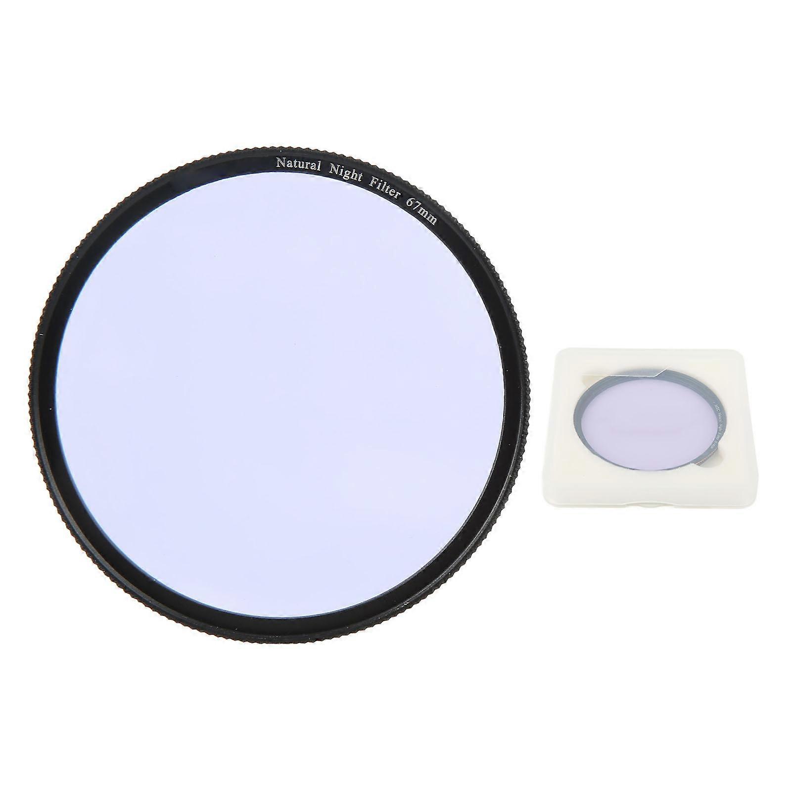 Lightdow Clear Natural Night Filter Light Pollution Reduction Camera Lens Filter for Night Sky Star 67mm
