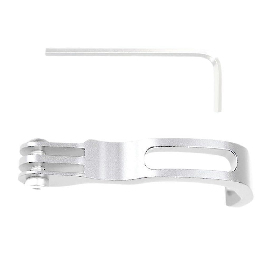 Bike Light Extension Mounts for Action Camera, Long Silver S, Compatible with GoPro, Durable Material