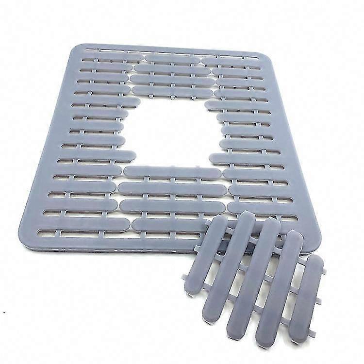 Gray Glue Tank Base Pad 32.5x28.7cm Drainage Mat for Workbench