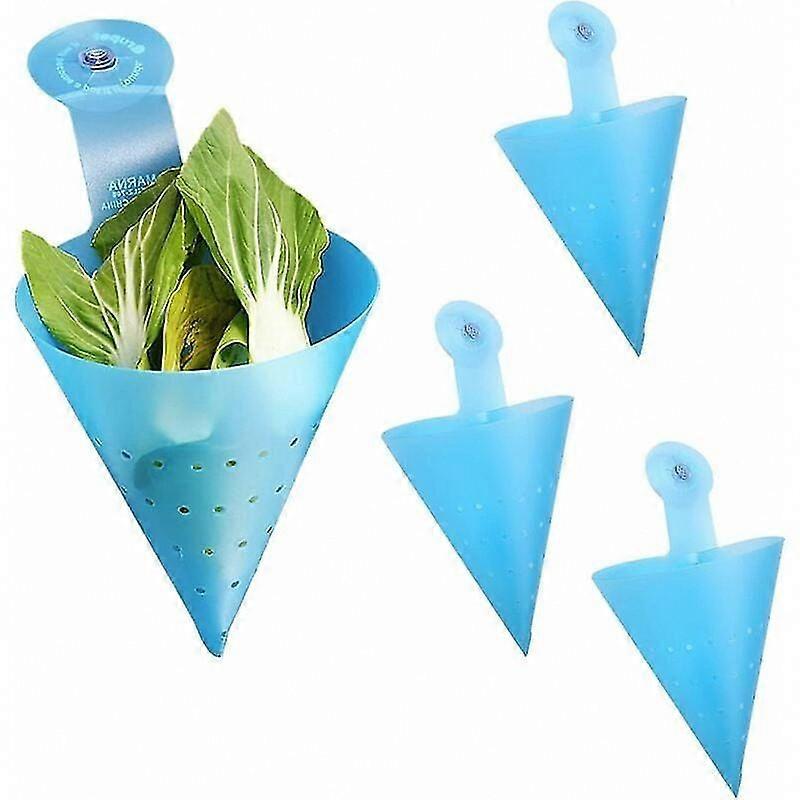 Hanging Kitchen Sink Drainer Rack - Multi-Function Sink Basket, Sponge Holder, Dish Rack (4-Piece Set)