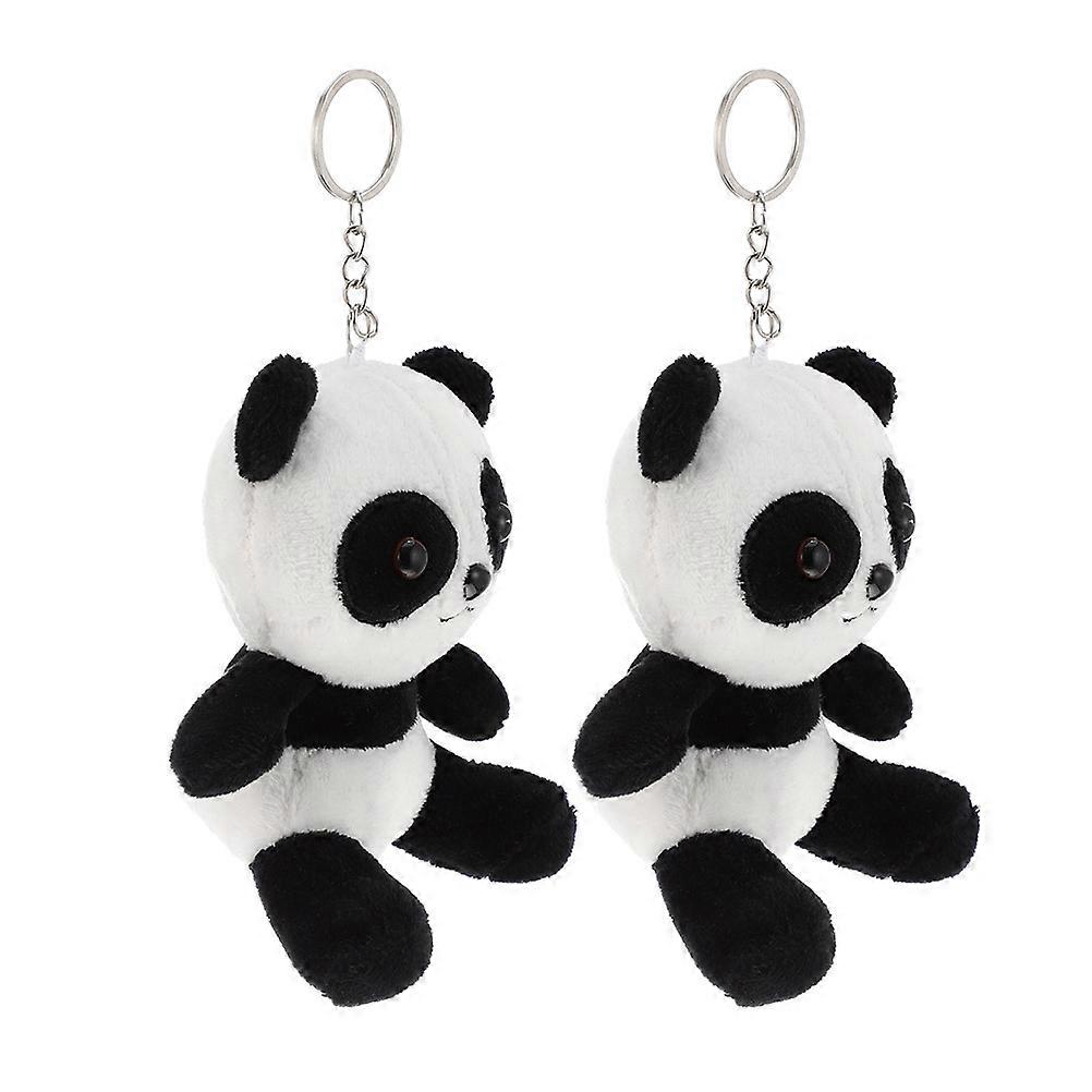 Cartoon Panda Keychain with Plush Doll Pendants – Durable Hanging Ornaments for Backpacks, Purses, and Wallets – Versatile Decorative Accessories for