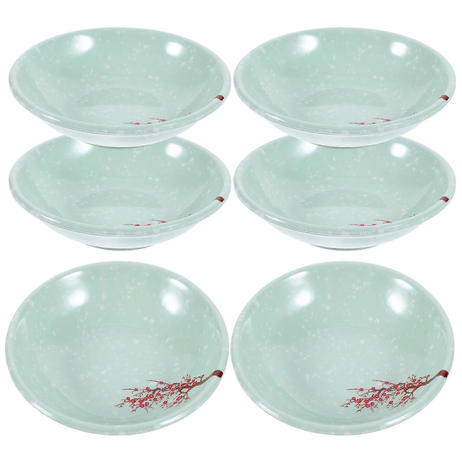 Condiment Dish Set Sauce Plates for Kitchen Use Ideal for Dining Occasions 6 Pieces