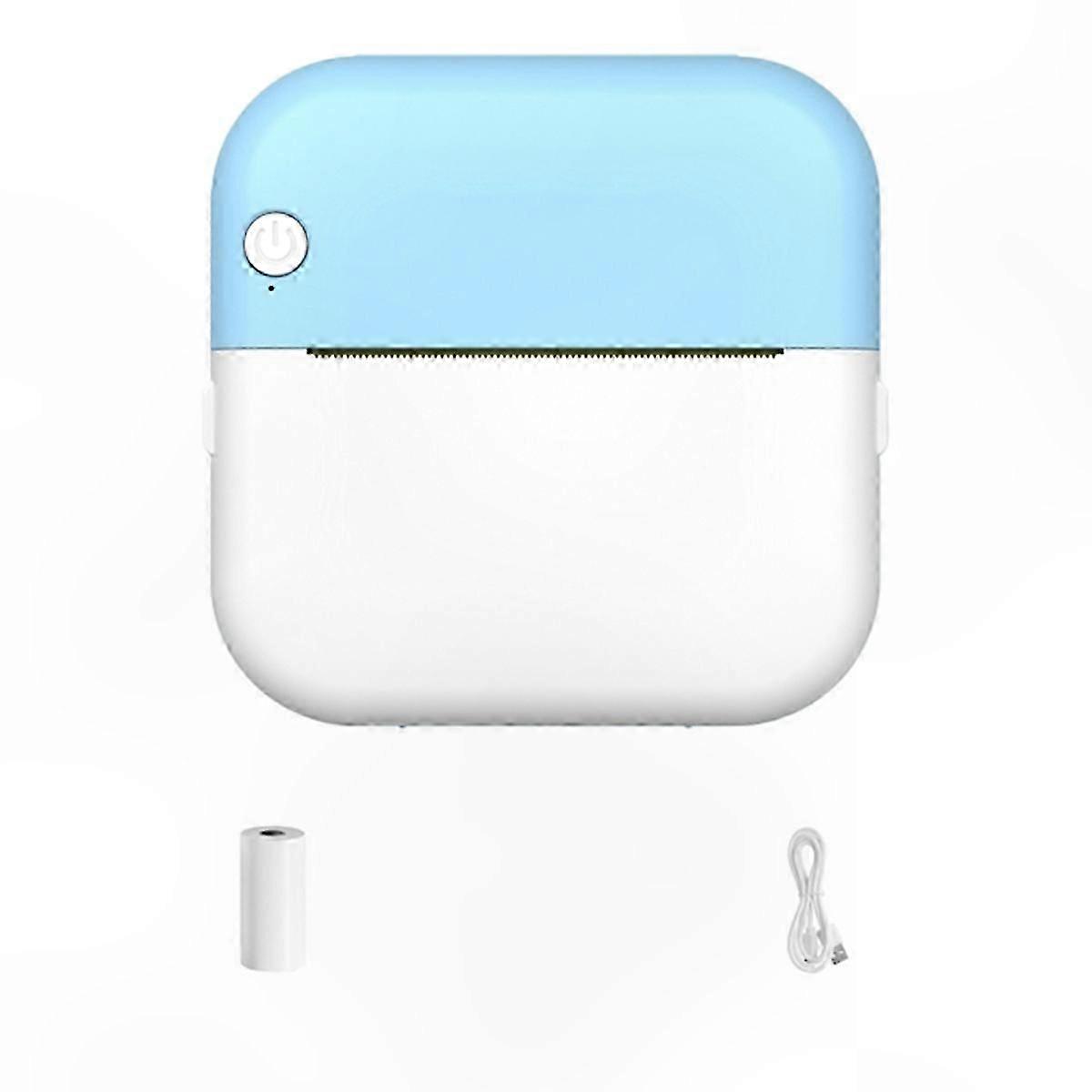Compact Portable Printer for Notes, Photos, Labels, and Memos in Blue