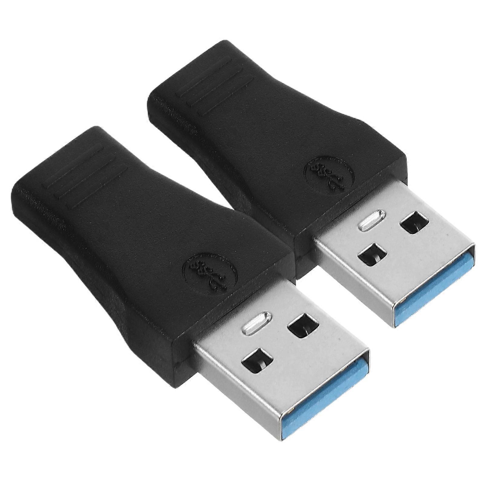 TypeC Adapter for Phone with Plastic Material Superspeed Charging Black