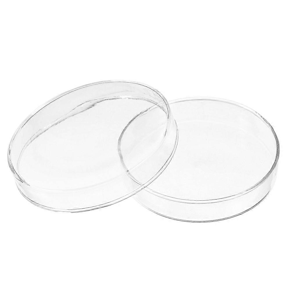 Glass Petri Dish with Lid for Laboratory Science Experiments 1 Set Small Size