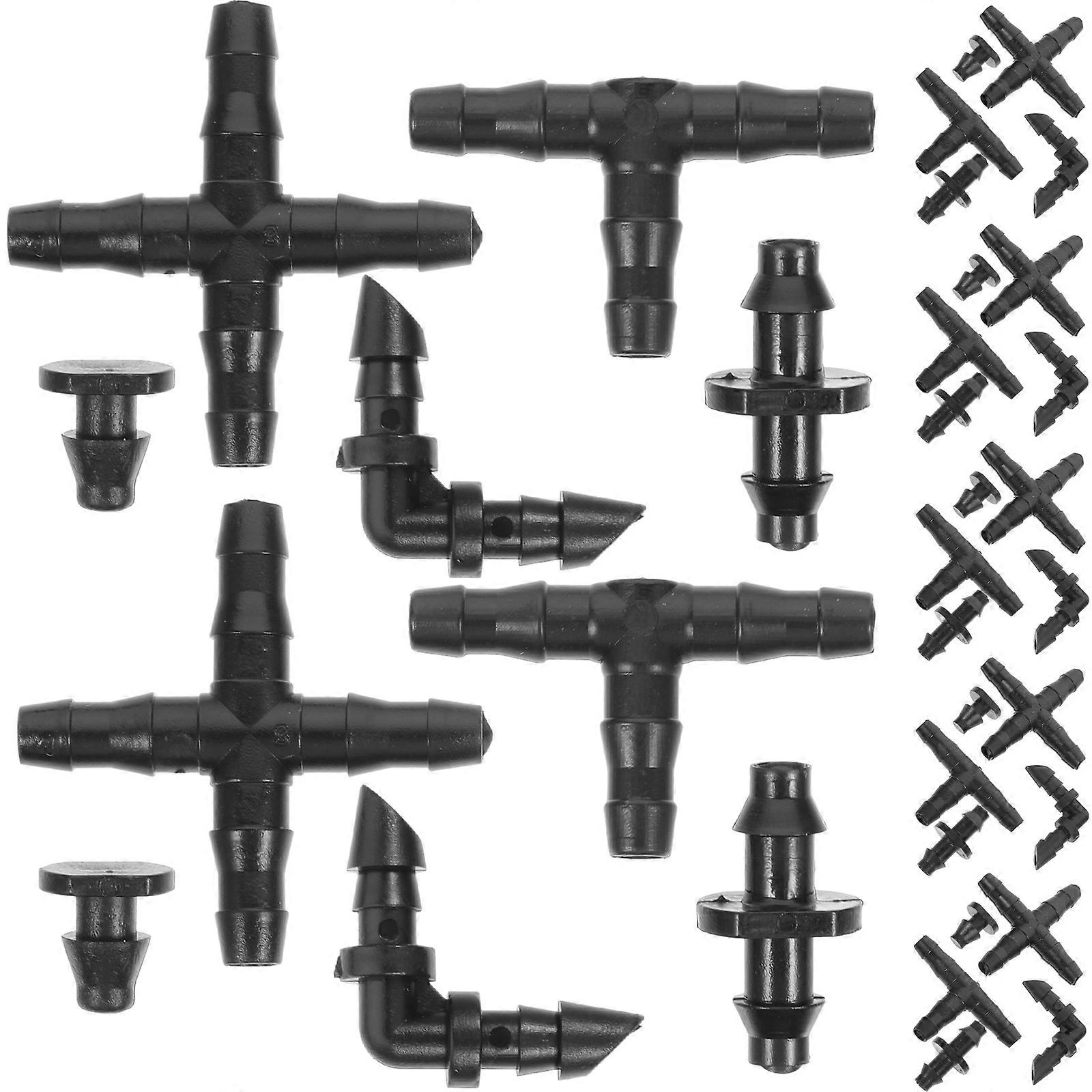 1 Set Drip Irrigation 1/4 Inch Water Hose Connector Assortment Hose Adapter