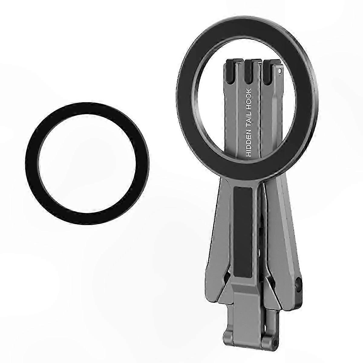 Adjustable Magnetic Phone Tripod with Cold Shoe Mount and Fence Handle Support