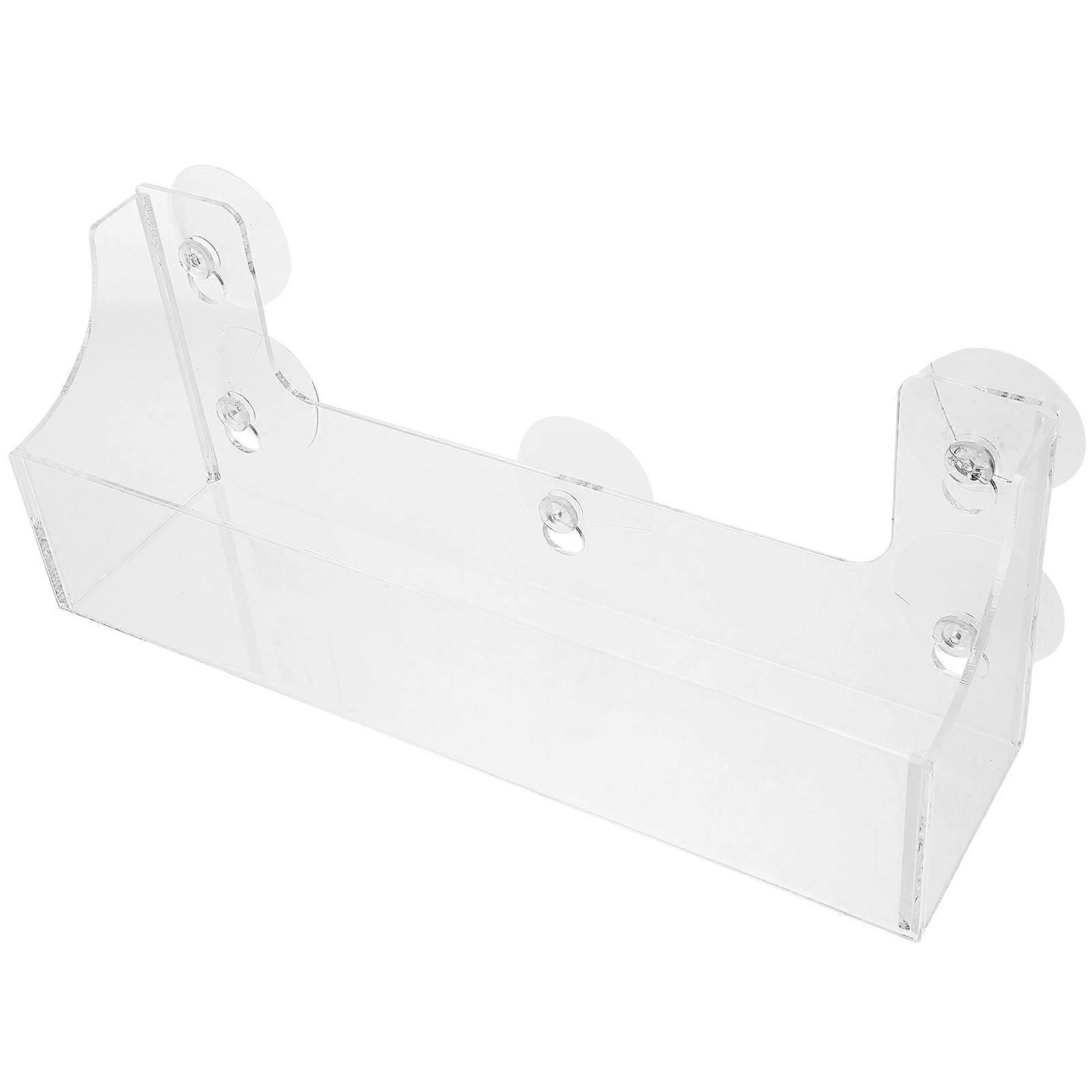 Acrylic Fridge Door Storage Rack with Strong Suction Cups, Wear Resistant Hanging Shelf for Drinks and Small Items, Easy Installation for Neat