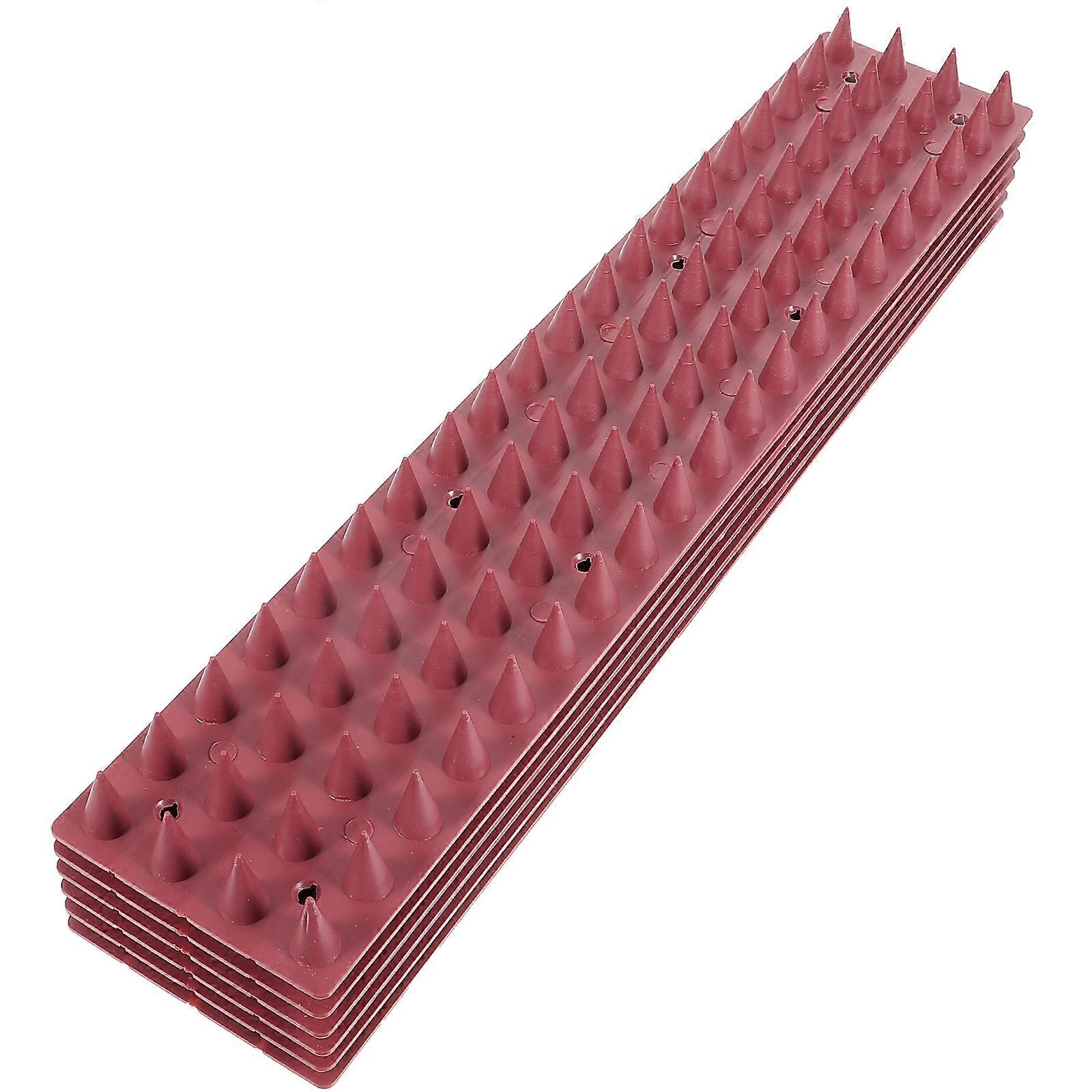 Pigeon Spikes For Fences 6Pcs Effective Plastic Bird Deterrent Spikes For Outdoor Use In Gardens And Yards