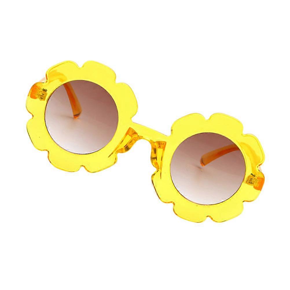 Sunflower Glasses Kids Eyewear Transparent Frame Gifting Safe Material 1Pc