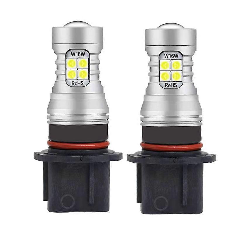 2pcs LED Daytime Running Light DRL Bulb Lamp P13W Canbus No Error For Mitsubishi Mirage Outlander 2012-2015 Shogun Sport 3