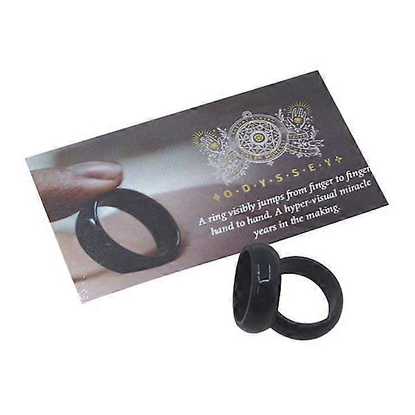 A Ring Vis Ring Jumping Ring Through Magic Trick Magician Close-Up Props Gimmicks Prank Tool