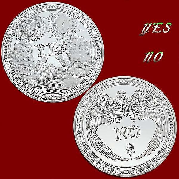 立体レリーフシルバー記念コイン天使の頭蓋骨