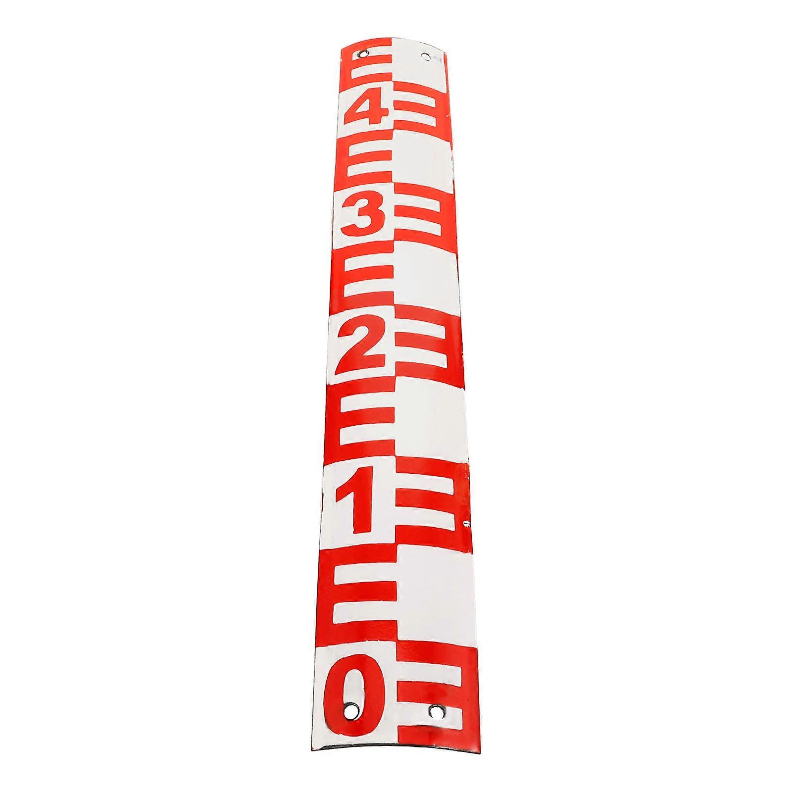 Red Enamel Water Level Scale for Measuring Use Compact and Durable with Clear Markings 6.5 inches