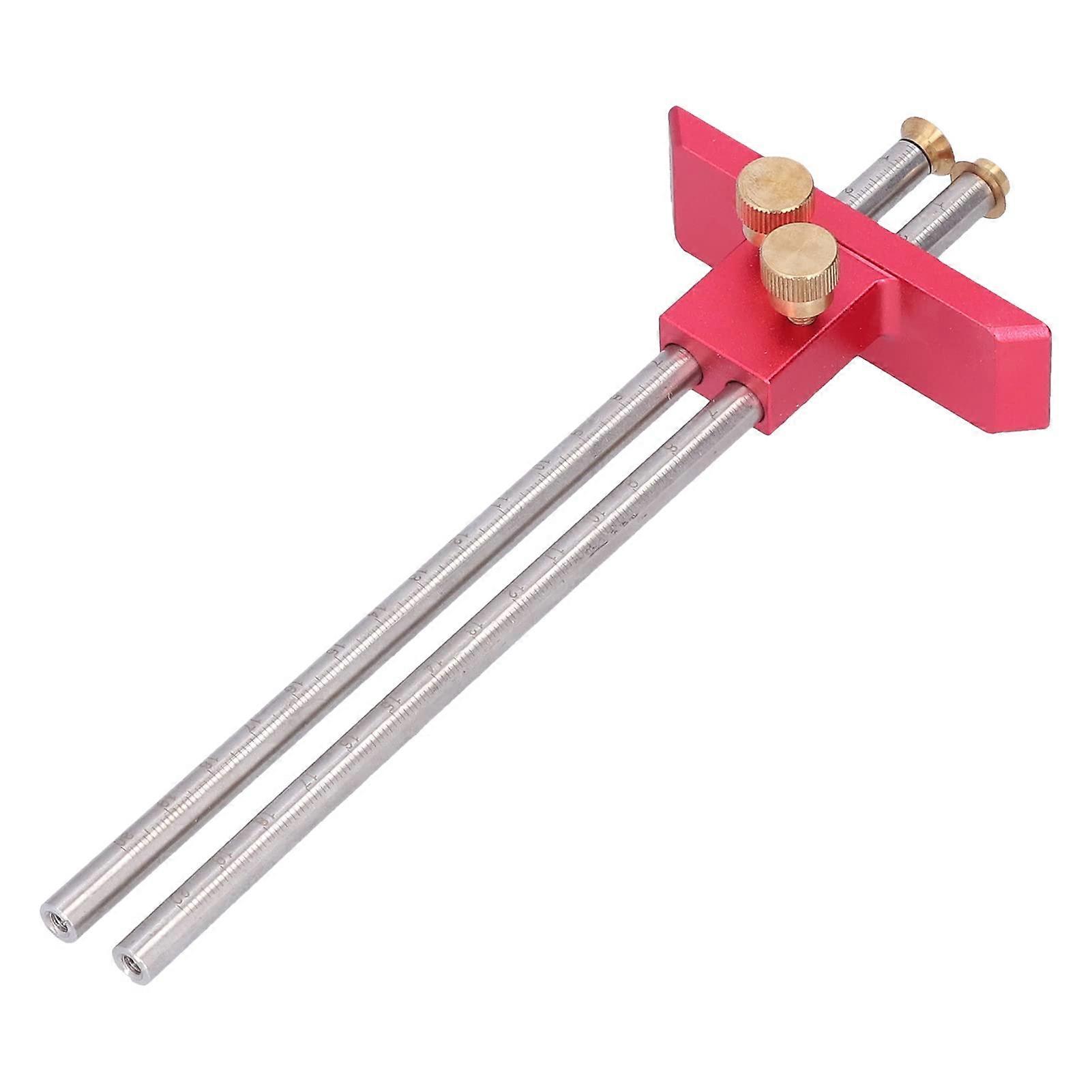 Markierungslehre Woodworking Marking Gauge, 20 cm Scale, Double-Head Scriber Tool For Scribing In Woodworking