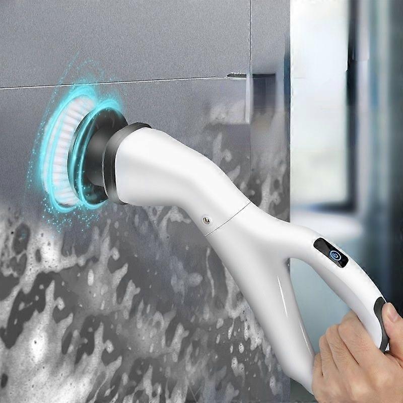 Domov Elektrická čistiaca kefa Nabíjateľná elektrická rotačná práčka s odnímateľnými hlavami Čistiaca kefa Kuchynské toalety Čistiace nástroje HG
