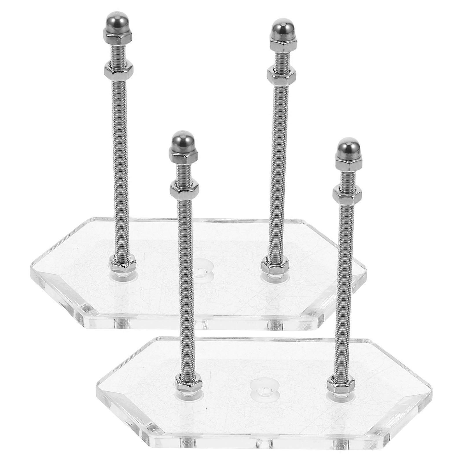 Skateboard Wall Mount Display Storage Rack For Longboard Scooter Acrylic 2Pcs