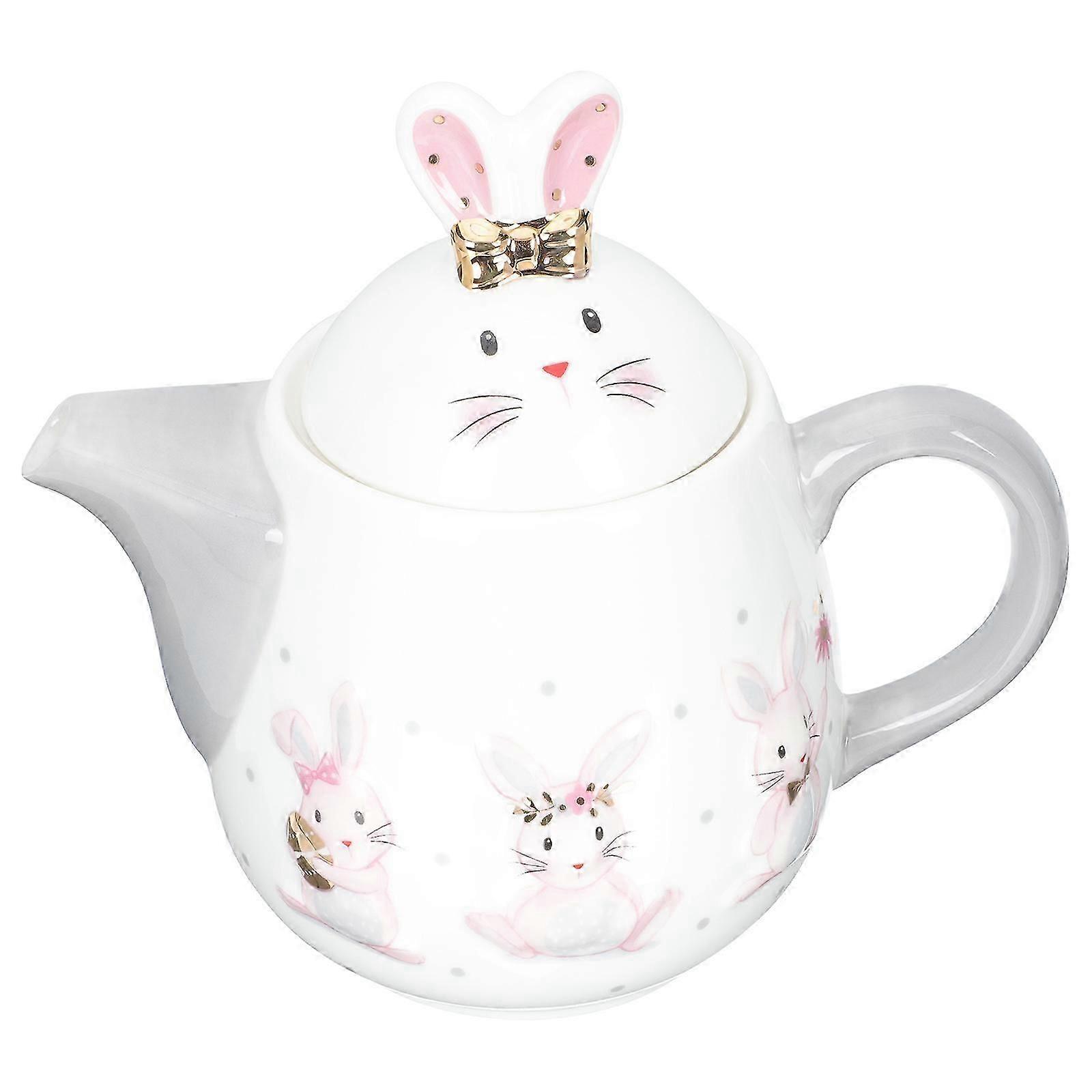 Ceramic Teapot Assorted Color Suitable For Housewarming Party 18.2x16.8cm 1Set
