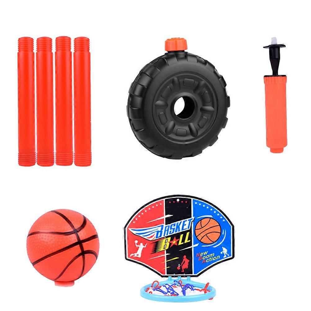 Children's Basketball Hoop Toys 1 Set Liftable Basketball Rack Assorted Color for Skill Development