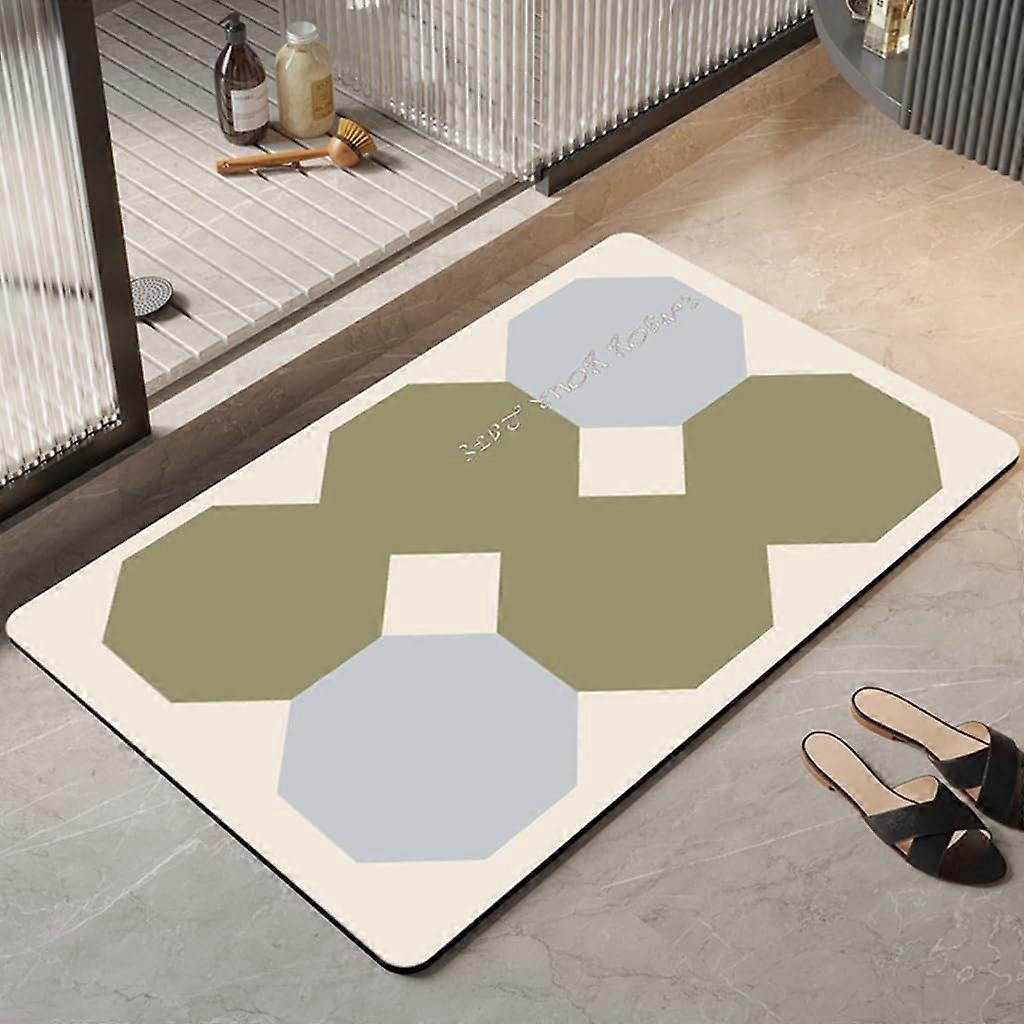 Bathroom Floor Mats Soft Non-Slip For Toilet Doorway Frames Water-Absorbent Quick-Drying Pads 40x60cm Color #1