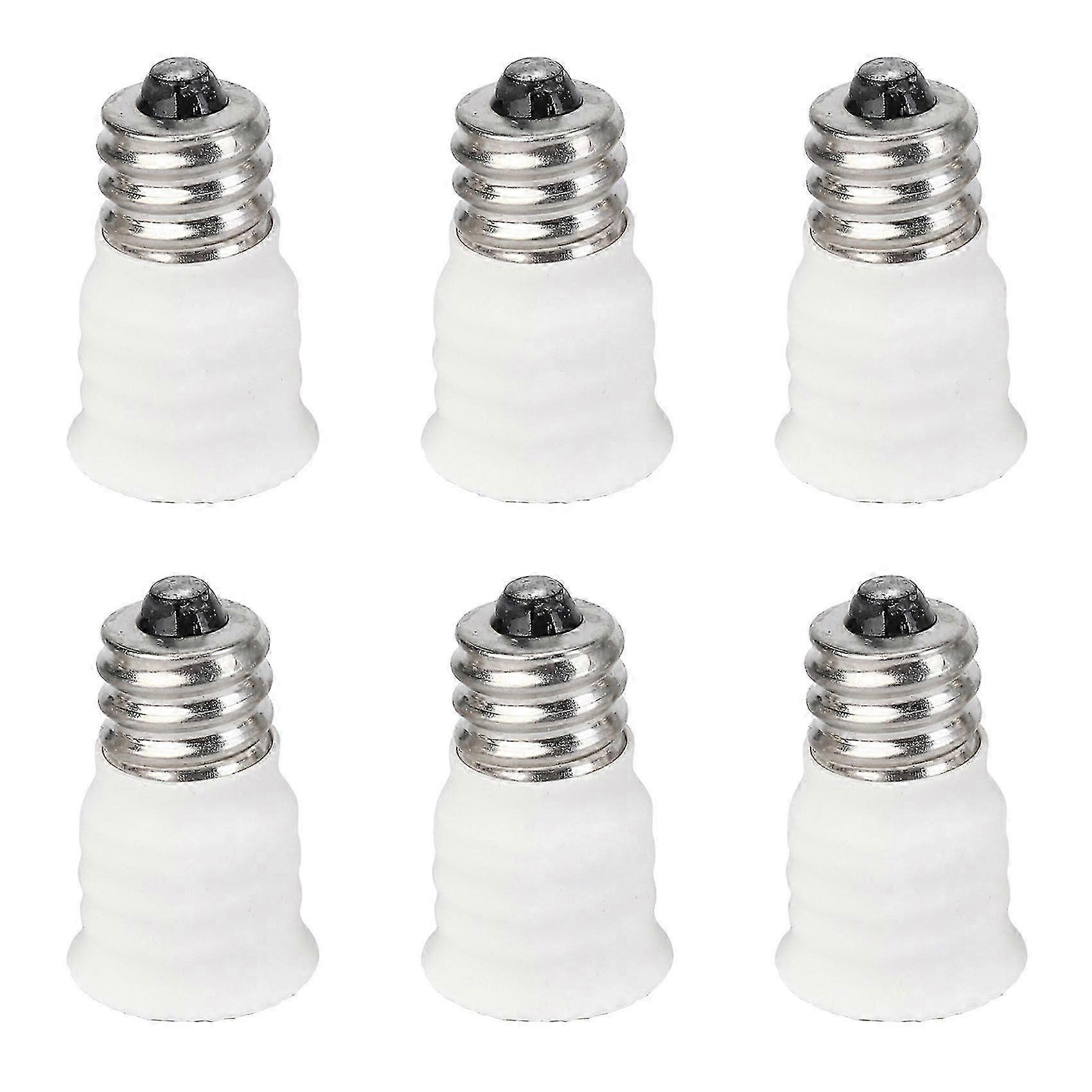 Light bulb converter, 6-piece E12 to E14, high-temperature resistant and flame-retardant PBT material