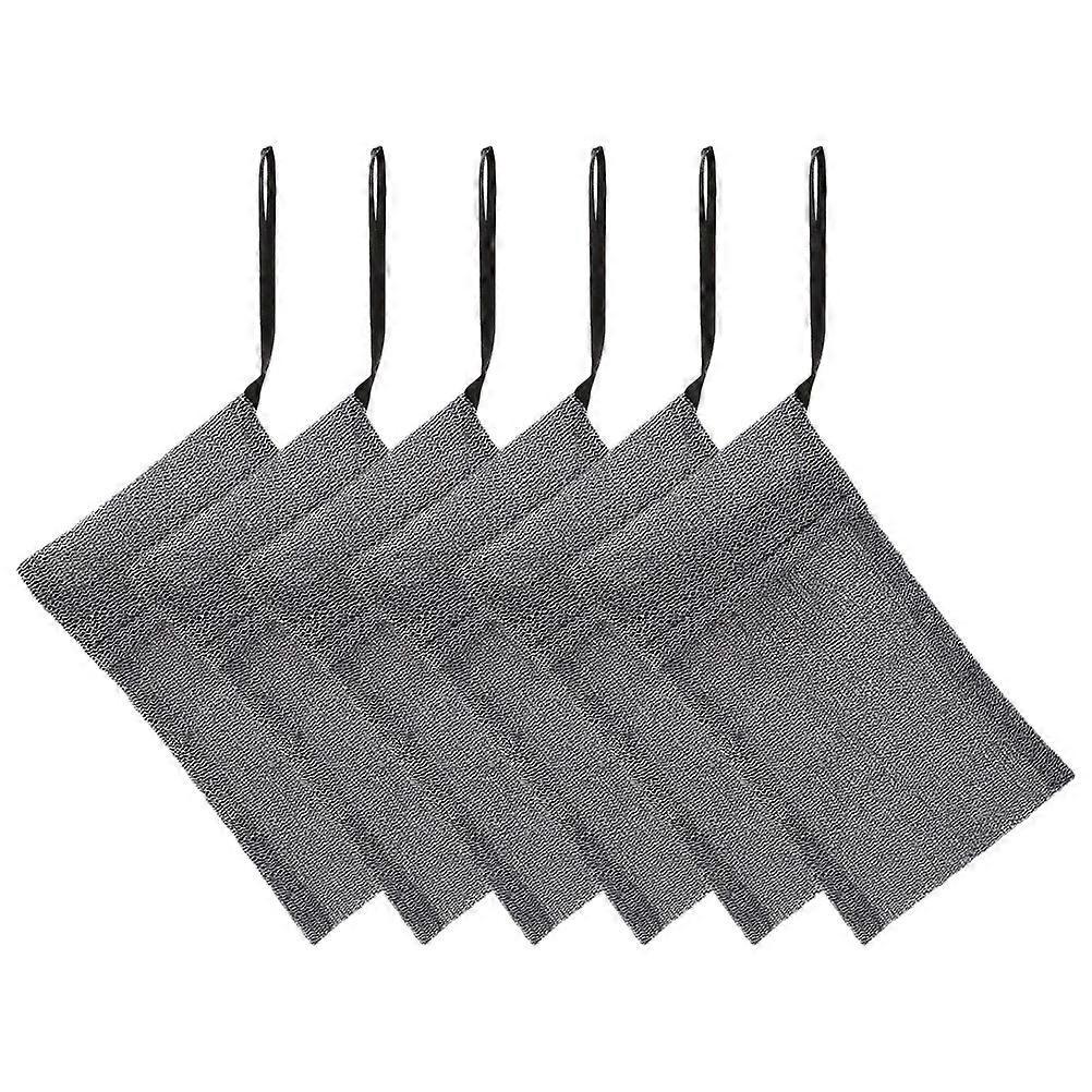 Mesh Soap Pouch 6Pcs For Exfoliation And Skin Cleaning Ideal For All Users In Bathroom With Durable Drawstring Design