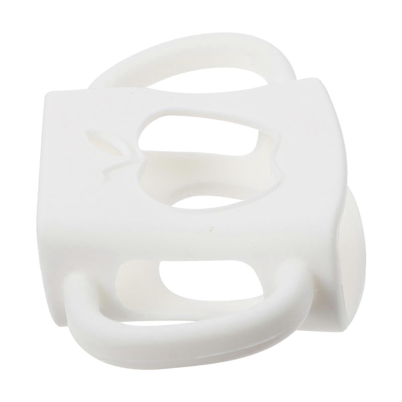 Portable Baby Feeder Bottle Cover with Antislip Silicone Material and Comfortable Design White 3.5"x6.5"