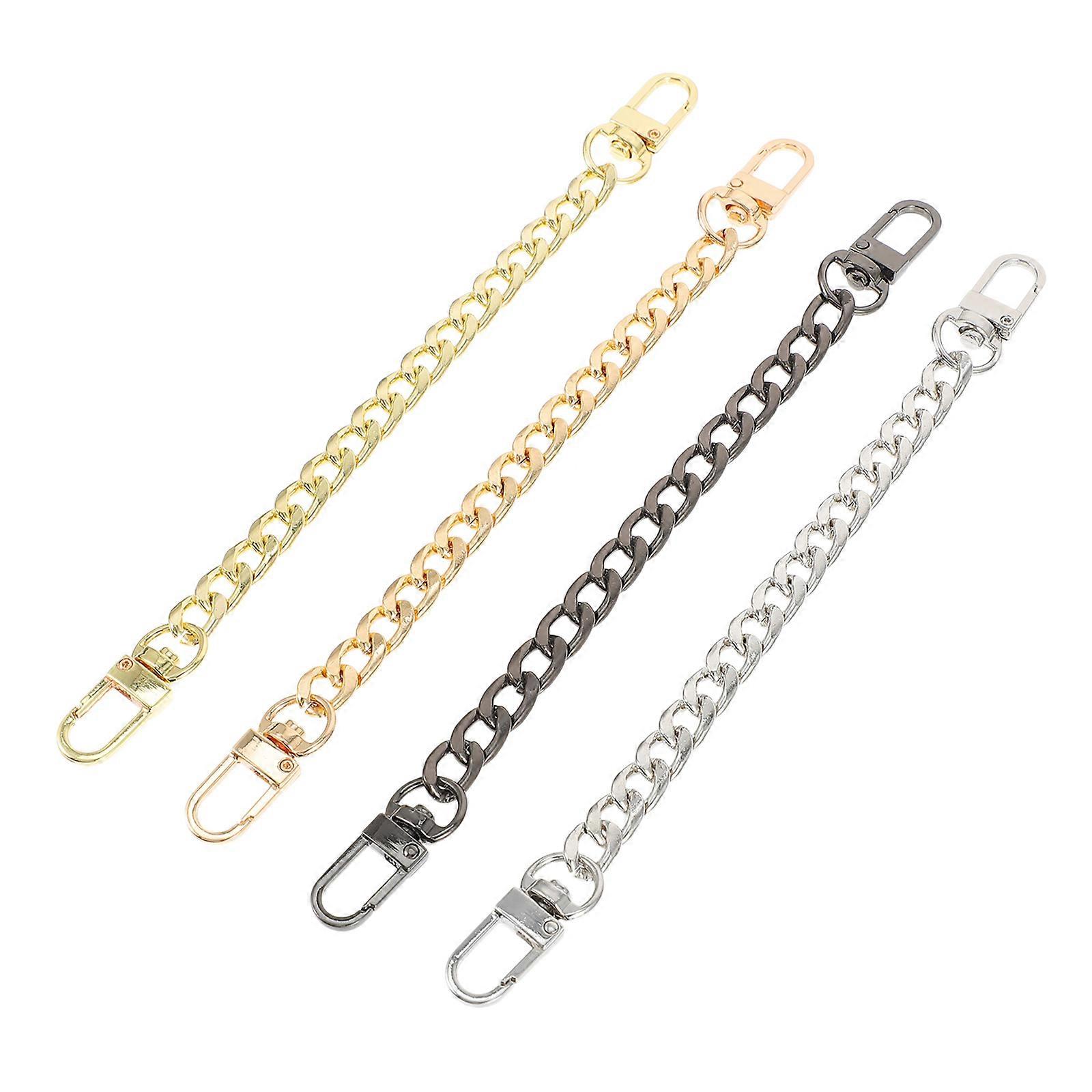 4pcs Unique Durable Purse Chains Bag Straps Decorative Accessories