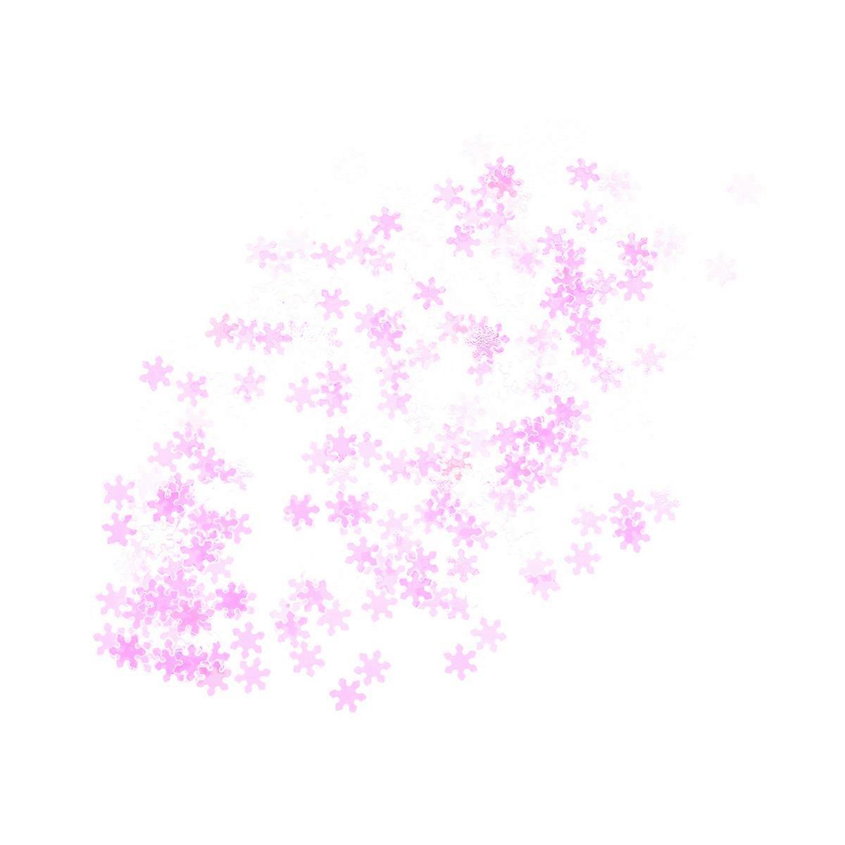 Violet Plastic Snowflake Decorations for Christmas Party Indoor Decor and Reusable 7500 Pcs