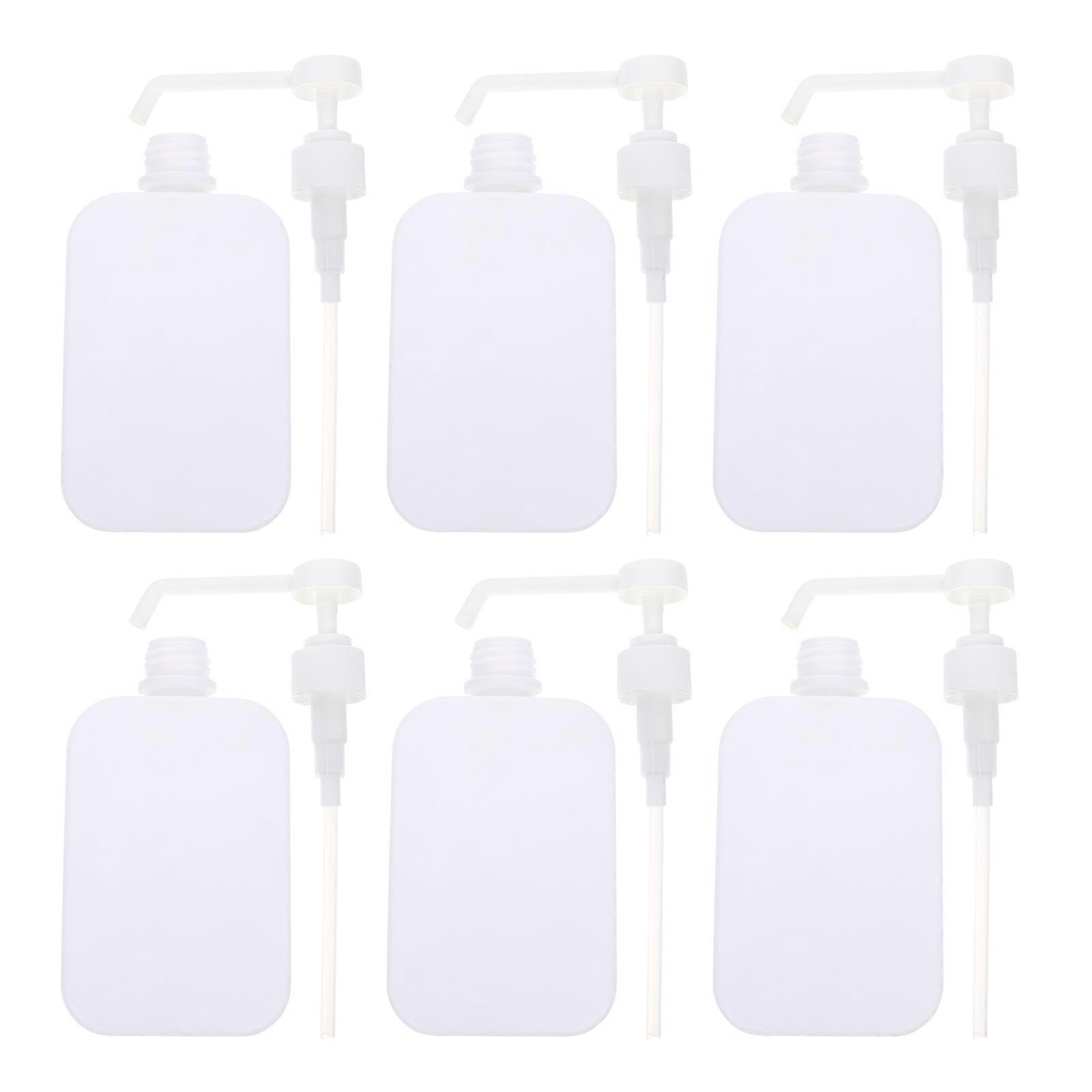 ABS Empty Hand Bottles with Long Nozzles for Storage White 500ml