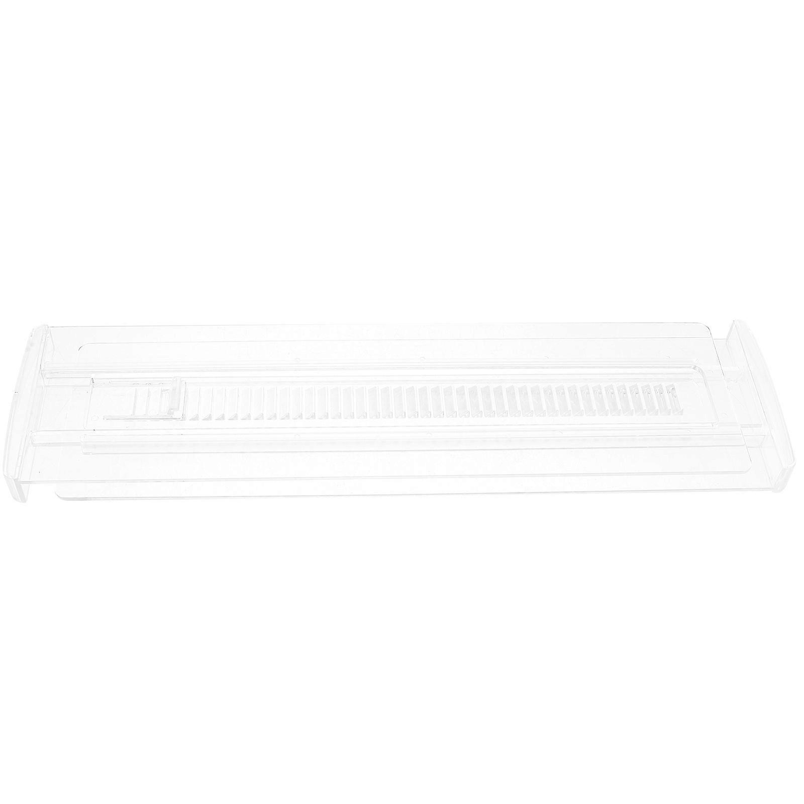 Transparent Plastic Expandable Drawer Divider for Home Organization and Public Use Storage Solutions 11.8x3.5 Inches