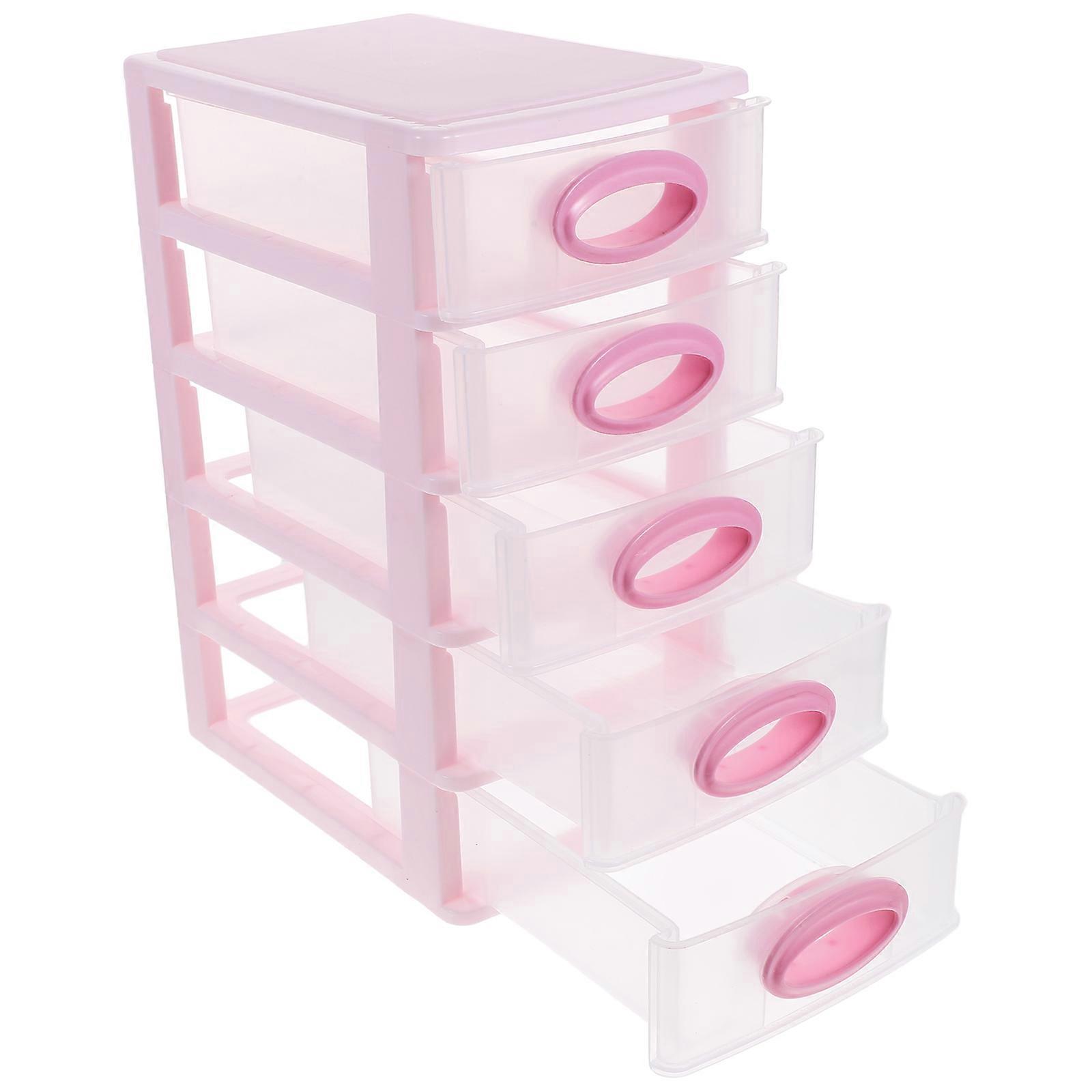 Cosmetics Drawer Box Storage Solution For Desktop Organization Suitable For Women Office Workers Featuring Simple Design 1Set