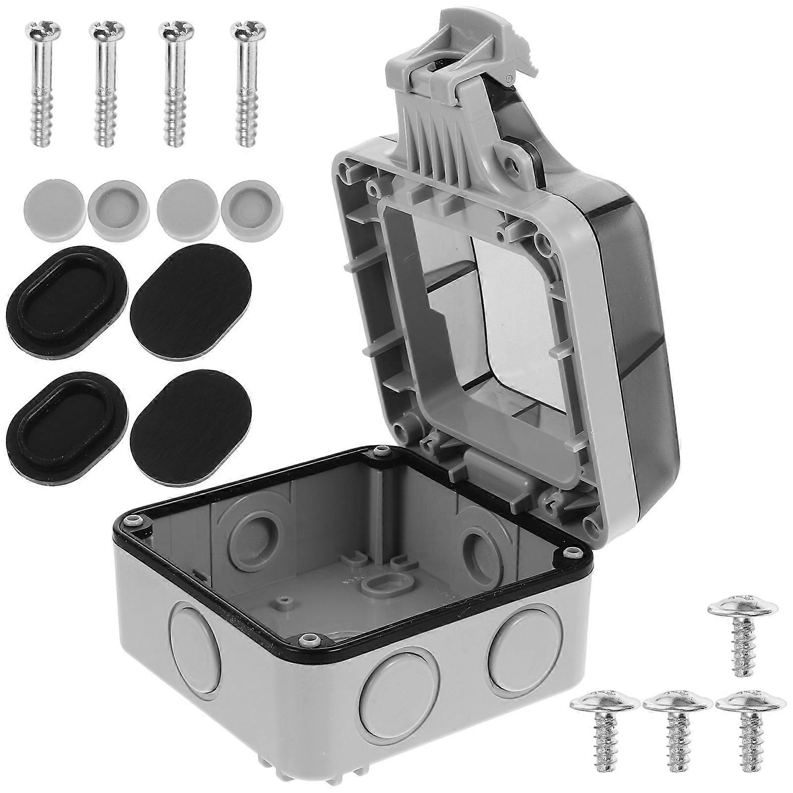 Plastic Electrical Junction Box for Outdoor Projects Weatherproof 1 Set