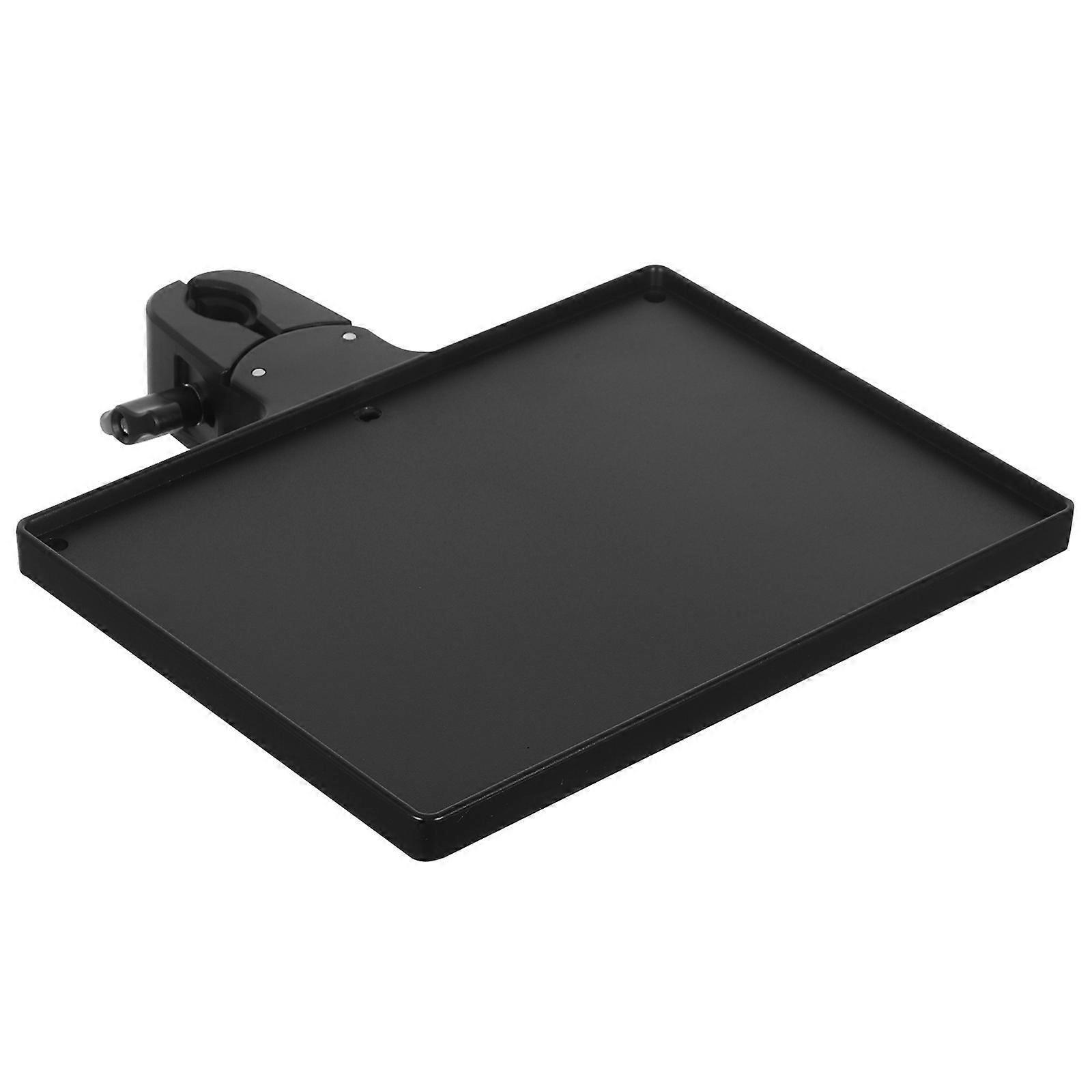 Microphone Tray for Stand Plastic Storage Platform for Mics Black Concert Accessory Holder
