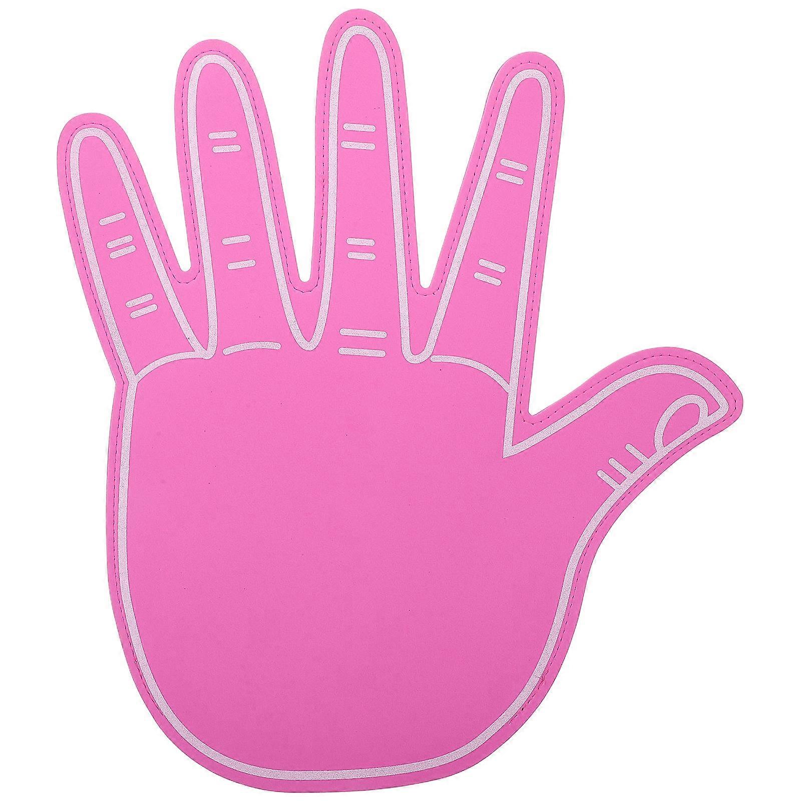 Foam Hand Cheer Prop Pink Eva Glove Lightweight Eye Catching Cheering Accessory for Sports Events Parties School Spirit