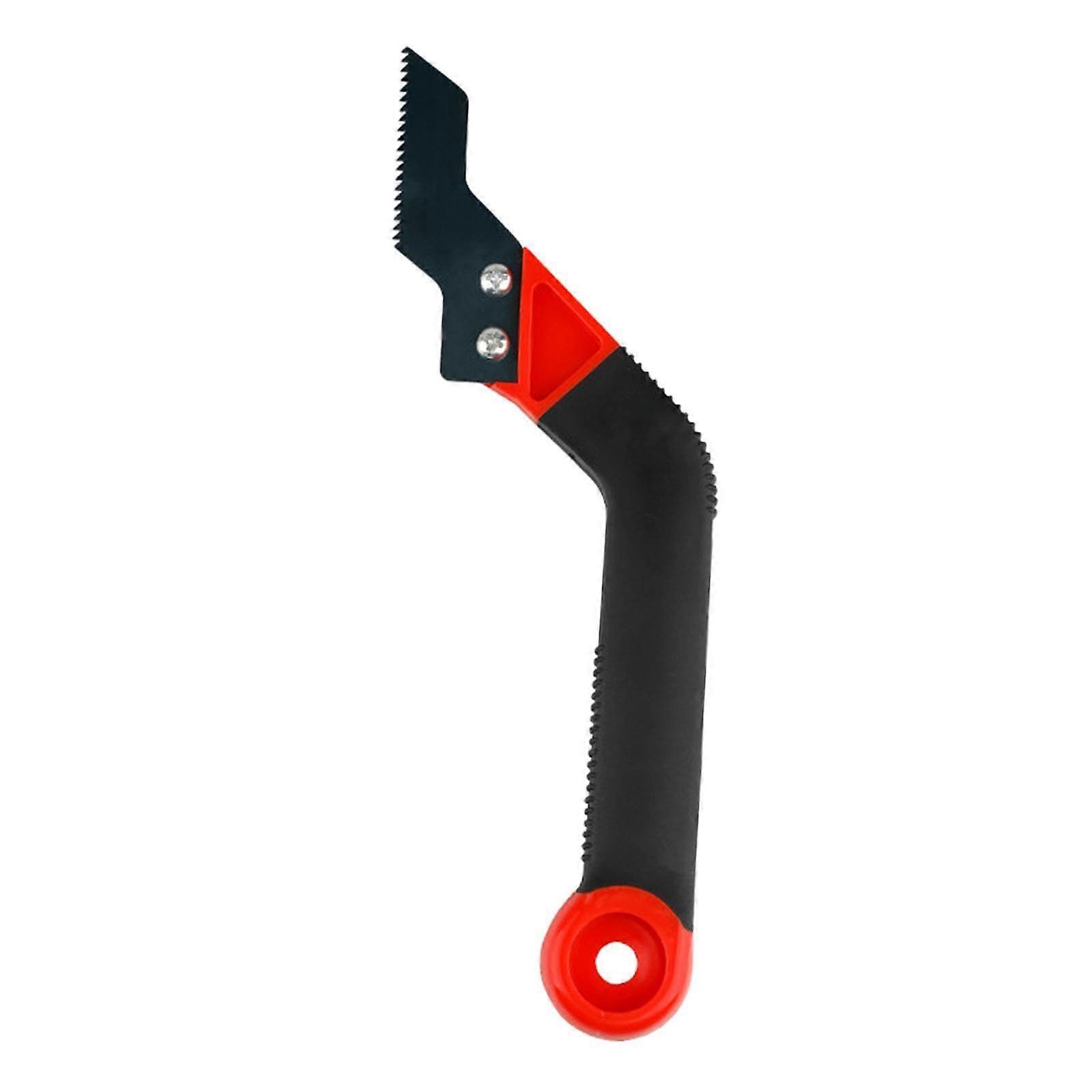 Mortar removal tool angled joint mortar acid accessories professional mortar scraper rake remover for tile mortar, red